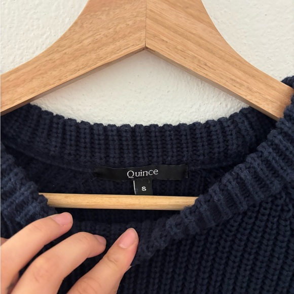 Quince 100% Organic Cotton Fisherman Crew Sweater - Picture 3 of 5